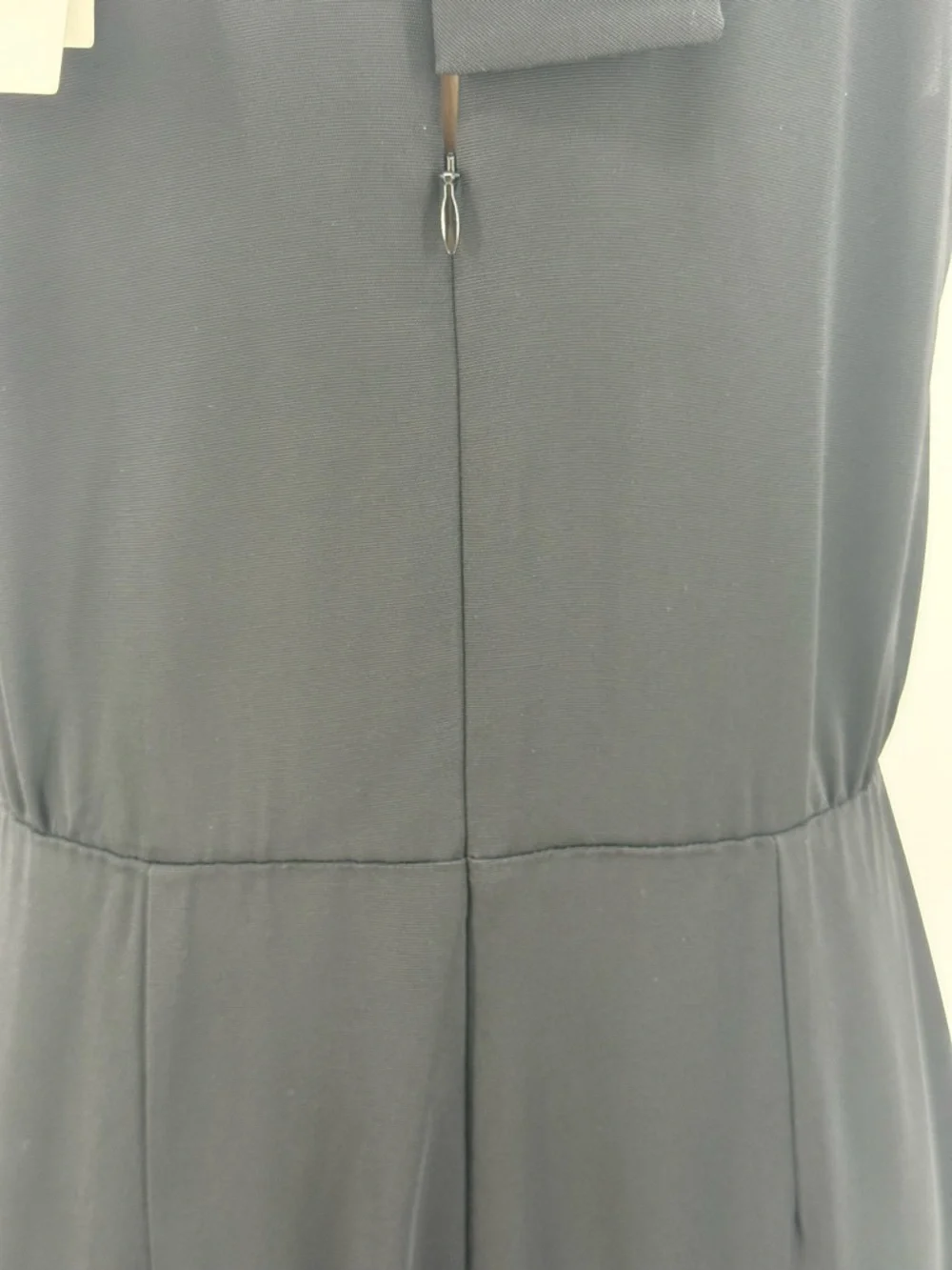 Theory Black Halter Neck Tie Jumpsuit Wide Leg Sleeveless Minimalist Luxe Size 2 - Picture 10 of 15